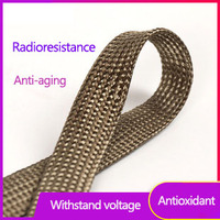 Gaine de protection tressée en fibre de basalte HongDun XWT certifiée ROHS, résistante aux hautes températures, ignifuge, isolation pour câbles