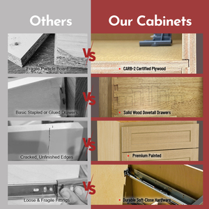 RTA Kitchen Cabinets | USA Warehouse & Vietnam Factory Supply Wholesale Kitchen Cabinet Manufacturer Cabinets for <b>Builders</b> - Product Image 2