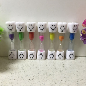 Minuteur <span class=keywords><strong>sablier</strong></span> moderne pour brosse à dents, 2 et 3 minutes, avec visage souriant et design coloré - Product Image 5
