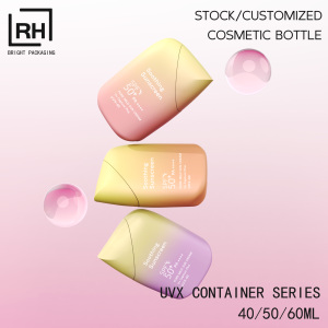 Nouvelle conception, flacon de <span class=keywords><strong>crème</strong></span> solaire en plastique de 40 g, 50 g, 60 g, <span class=keywords><strong>crème</strong></span> isolante, marque privée, <span class=keywords><strong>crème</strong></span> BB, lotion, flacon à presser avec finition dorée - Product Image 5