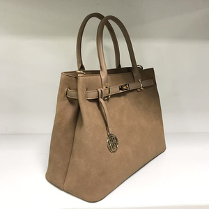 Women's Suede Tote <b>Bag</b> with Zipper Closure Classic Style Single Handle Daily Use Bucket Shape Durable Waterproof <b>Large</b> Capacity - Product Image 2