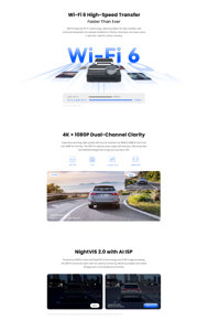 Camera hành trình kép DDPAI Z50 Dual Pro GPS trước và sau 4K, hỗ trợ 4G, tích hợp ADAS, camera ban đêm, ghi hình <span class=keywords><strong>video</strong></span>, giám sát - Product Image 4