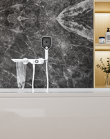 Ensemble de robinetterie de douche encastrée en acier inoxydable pour salle de bain, système de douche mural à effet pluie, mitigeur de baignoire