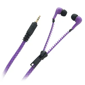 Vente en usine casque à fermeture éclair écologique sans nœuds écouteurs intra-auriculaires stéréo 3.5mm pour conférence/compagnie aérienne/visite/utilisation à l'hôpital - Product Image 1