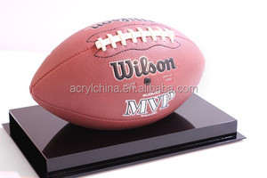 Acc nhà máy bán buôn tùy chỉnh rõ ràng acrylic bóng rổ hiển thị hộp bóng đá hộp với LED thắp sáng - Product Image 3