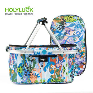 Refroidisseur pliable isolé pour l'extérieur Panier de pique-nique Panier de marché pour les voyages Shopping Camping - Product Image 5