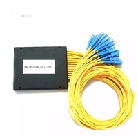 Boîtier répartiteur de fibre optique PLC 1x32 de haute qualité avec connecteurs FC UPC, monomode, compatible réseaux EPON/GPON