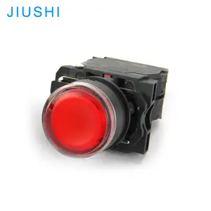 ケリーXB5-AW3462取り付け穴22mmプラスチック瞬間プッシュボタン照明付きボタンスイッチLED赤380v10a温州
