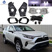 1 paire de feux antibrouillard LED, phare antibrouillard LED, cache de phare antibrouillard, cadre de calandre pour Toyota RAV4 RAV 4 2022 2023 2024