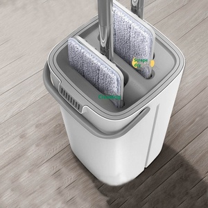 Juego <span class=keywords><strong>de</strong></span> fregona perezosa <span class=keywords><strong>de</strong></span> celebridades <span class=keywords><strong>de</strong></span> Internet, Cubo <span class=keywords><strong>de</strong></span> fregona plana lavable a <span class=keywords><strong>mano</strong></span>, poste <span class=keywords><strong>de</strong></span> acero, separación en seco y húmedo, artefacto <span class=keywords><strong>de</strong></span> limpieza del hogar - Product Image 3