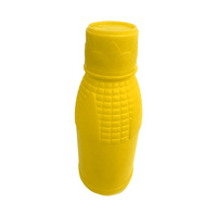 Bouteille cylindrique de 500 ml en plastique HDPE vide pour boissons, détergent, lait, jus, avec poignée et bouchon à vis, couleur personnalisable