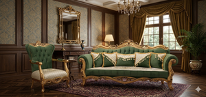 Sillón Individual de Lujo con Estructura de Madera Sólida para una Elegancia Sofisticada y Duradera en la Sala de Estar - Product Image 3