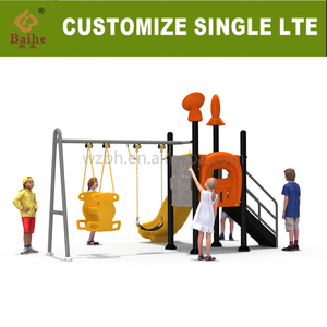 Baihe máy bay Nhựa trượt thiết bị giải trí ngoài trời cho sân chơi và công viên - Product Image 2