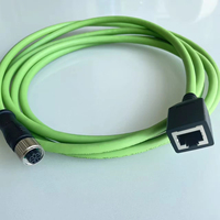 Connecteur droit étanche IP67 M12 D Code 4 broches femelle vers RJ45 femelle, tolérance de température étendue, direct usine