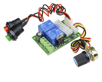 Contrôleur de vitesse de moteur PWM, régulateur de vitesse de moteur, Module relais réversible, 6V-28V, 1203BS, DC 12V 24V 3A 21kHz