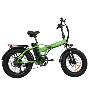 Alta velocidad 48V 500W 7 velocidades aleación de aluminio 20 pulgadas neumático grueso ebike adulto bicicleta eléctrica plegable