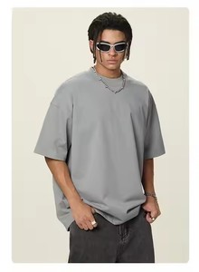 เสื้อยืดคอตตอนแท้ 100% ทรงหลวม หนานุ่ม ไม่เป็นขุย แบบเรียบ  ขายดี  รับสกรีนโลโก้ตามสั่ง น้ำหนัก 350 กรัม  ไซส์ใหญ่พิเศษ  สำหรับทุกเพศ - Product Image 5