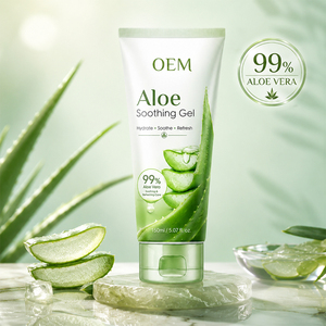 Gel Calmante de <span class=keywords><strong>Aloe</strong></span> <span class=keywords><strong>Vera</strong></span> para Rostro y Cuerpo, Refrescante, Reparador Post-Solar, Hidratante, Protección de la Barrera Cutánea para Piel Sensible, Humectación Diaria - Product Image 1