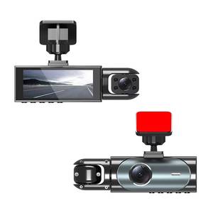 Caméra de tableau de bord de voiture DVR 3 canaux 1080P en gros avec Wi-Fi intégré, vision nocturne, enregistrement en boucle et écran IPS - Product Image 1