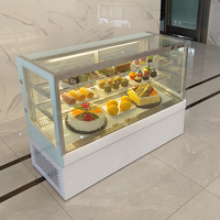 Réfrigérateur de présentation de gâteaux de comptoir au design moderne, petit réfrigérateur commercial pour boulangerie, café et bar