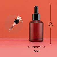 Mattiertes Bernsteinfarbenes Glas-Verpackungsset für Kosmetik Glas-Lotionpumpflasche Nachfüllbarer Glas-Spender mit Schrägschulter