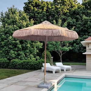 Parapluie <span class=keywords><strong>de</strong></span> grande taille Parapluie <span class=keywords><strong>de</strong></span> plage Tiki pare-soleil Parapluie <span class=keywords><strong>de</strong></span> plage Hula hawaïen imperméable à l'eau Patio utilisé paille PP matériel - Product Image 3
