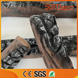 Ensemble <span class=keywords><strong>de</strong></span> 4 bûches <span class=keywords><strong>de</strong></span> cheminée résistantes à la chaleur <span class=keywords><strong>de</strong></span> style moderne pour intérieur/extérieur - Product Image 4