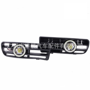 Volkswagen Golf 4MK4 Fog <b>Light</b> Grille Kit Led Blue Lens Retrofit 1999-2004 Lower Grille Set - Product Image 1