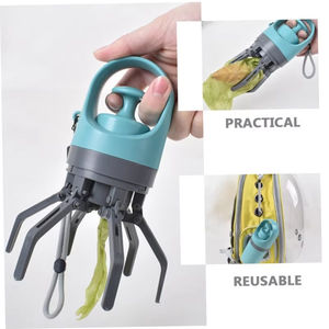 Inodoro Portátil para Mascotas con Bolsa de Basura para Exteriores, Pala de Seis Garras para Recoger Heces, Dispensador de Bolsas de Desechos para Perros - Product Image 1