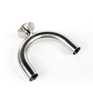 Té de tuyau en forme de U de qualité sanitaire en acier inoxydable pour l'industrie des soins de santé et pharmaceutique - Product Image 1