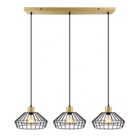 Lámpara Colgante Moderna de Metal y Hierro con LED, 220V, Negra, para Decoración del Hogar, Restaurante, Bar, Cafetería, Dormitorio, Cocina, Isla