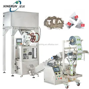 NOVA 2023 Alta Qualidade Automática Pine Nut Milho Grain Nylon malha de fibra de milho pirâmides triângulo tea bag packing machine