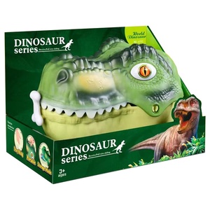 Plastic <strong>Mini</strong> 3D <strong>Dinosaur</strong> Toys Set Simulation Scene Mat <strong>Dinosaur</strong> Head Storage Box - Product Image 1