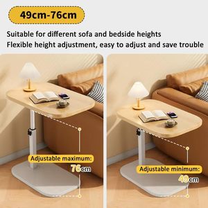 <strong>C</strong> Shaped End <strong>Table</strong> Adjustable Height 60&deg; Swivel Modern Small Coffee Side <strong>Table</strong> Under Couch <strong>Table</strong> for Living Room - Product Image 3