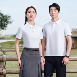 เสื้อกอล์ฟผู้ชาย Touchhealthy HT-8511 ราคาประหยัด พิมพ์ลายโลโก้ด้วยเทคนิค Sublimation ผ้าฝ้ายถัก 100% ไม่หดตัว แขนสั้น ใส่ได้ทั้งชายและหญิง น้ำหนัก 220 กรัม - Product Image 5