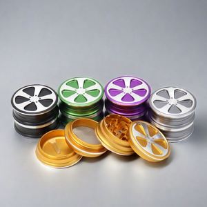 CANNA Vente en gros Moulin à herbes manuel en aluminium 63mm 4 pièces en métal zinc Accessoires pour fumeurs - Product Image 5
