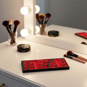 Éponge à maquillage 519 M 291N13V, outil de mélange en mousse rouge pour application sur le visage - Product Image 3