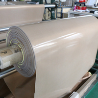 Feuille de PTFE résistant à la chaleur feuille de plastique résistant à la chaleur tissus en fibre de verre revêtus de PTFE tissu en fibre de verre ptfe