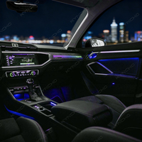 Pour Audi Q3 TYP F3, éclairage ambiant LED pour voiture, éclairage intérieur, éclairage de plafond, éclairage ambiant automobile, fonctionnalités colorées
