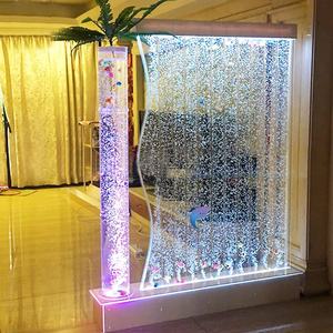 Pared de Pantalla de Burbujas de Agua Acrílica en Forma de S de Gran Venta con Iluminación LED para Decoración del Hogar Pantallas y Divisores de Habitación Modernos - Product Image 3