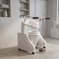 Siège de toilette électrique Easy Clean pour adultes handicapés – Support de transfert stable pour la salle de bain et les soins quotidiens
