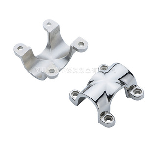 Shining Cross-Shaped Pipe Clamp 25mm 316 Stainless Steel Marine Hardware For <b>Yacht</b> Railing Fixing Accessories - Product Image 4