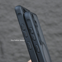 Nouvelle coque de téléphone hybride Armor Pro pour Samsung S25 Ultra/S25 Plus PC + coque de téléphone robuste enduite de caoutchouc mat givré translucide