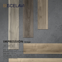 Carreau de sol en PVC de luxe du fabricant chinois 0.55mm couche d'usure Solution de conception graphique de sol en vinyle imperméable à l'eau