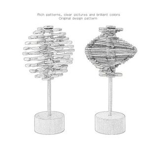Jouet de décompression rotatif en bois Montessori Toysrunner pour enfants de 2 à 4 ans, série des nombres de Fei, éducatif et créatif - Product Image 3