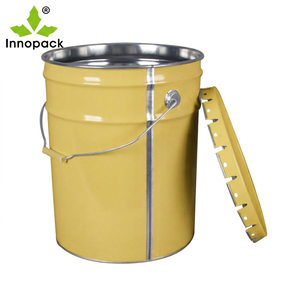 Seaux en métal ronds vides de 5 gallons, 19L, 20L, 25L pour produits chimiques, peinture, essence, encre - Product Image 2