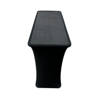 Stand d'exposition publicitaire en tissu tendu en aluminium, comptoir pop-up, table pliable de luxe pour promotion commerciale