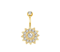 Anneau de nombril à filetage interne 14G, Bijou de piercing de nombril, Barbell de nombril, Anneau de nombril pour femme