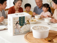Congee instantané nutritif au nid d'oiseau GuoBuLi - Porridge sucré pour le petit-déjeuner pour adultes, emballage en boîte