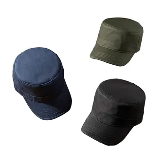 Đa Năng Mỏng Mặt Hat Tinh Khiết Cotton Quá Khổ Phẳng Top Mũ Bóng Chày Trống Cadet Hat